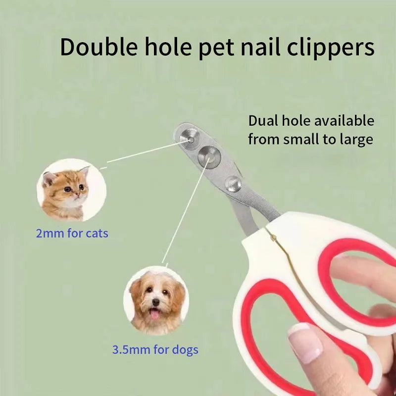 Cortador de unhas profissional para gatos, cortador de garras de cachorro de aço inoxidável para cães e gatos pequenos, aparador de unhas para animais de estimação
