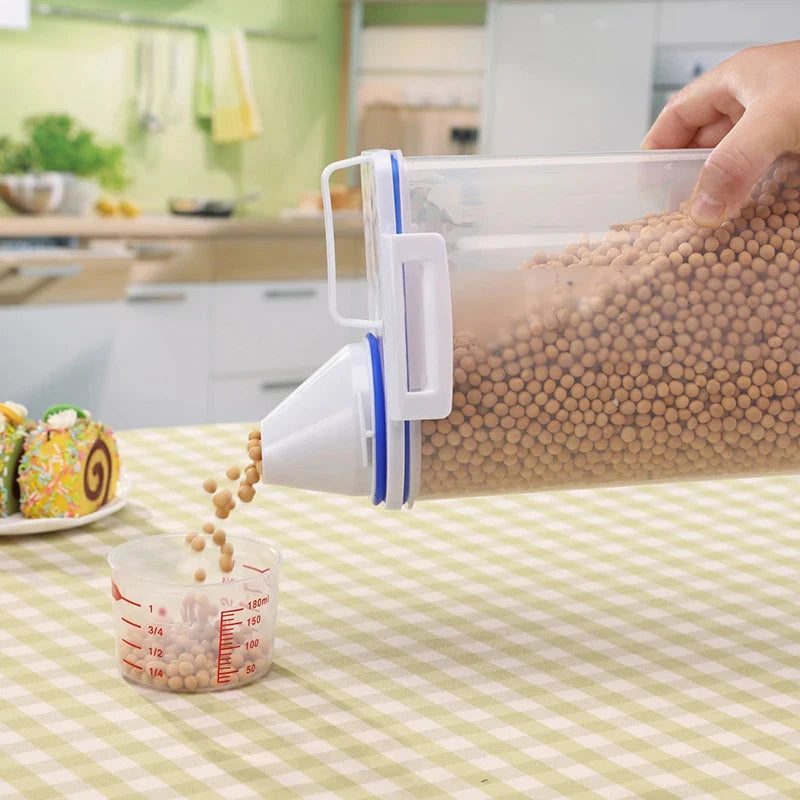 Container de Armazenamento de Ração para Animais de Estimação Premium, Grande Capacidade e Fácil de Limpar, Design Durável e Estiloso para Cães e Gatos