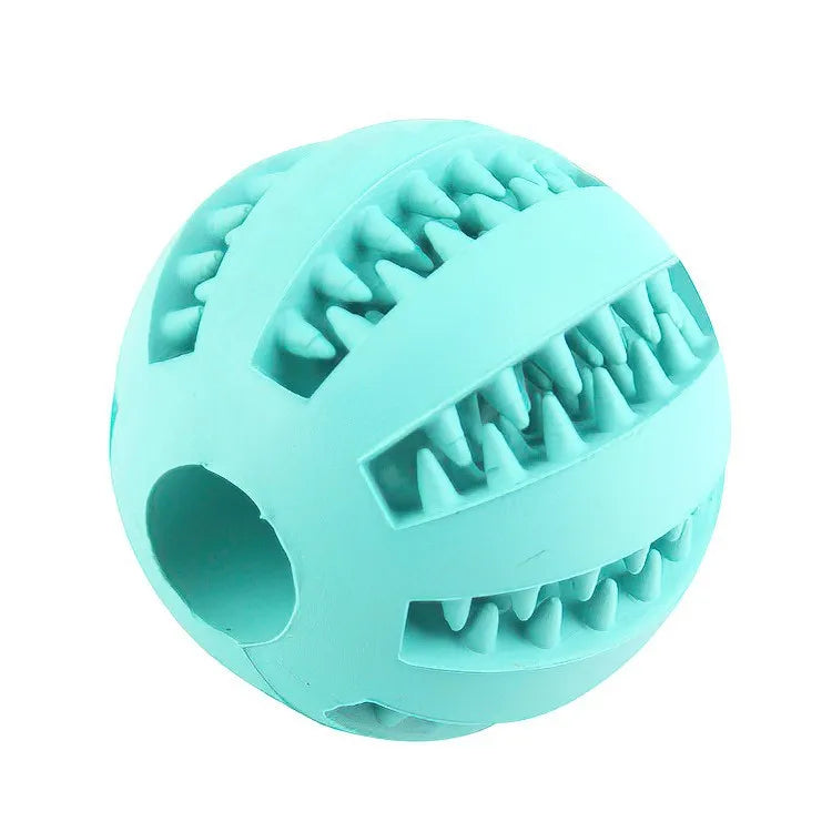 Bola de Brinquedo para Cães, Bola Resistente a Mordidas e Atóxica para Cães, Filhotes e Gatos, Brinquedo Comedouro Interativo para Pet, Dispensador de Petiscos, Mordedor e Bola de Limpeza de Dentes