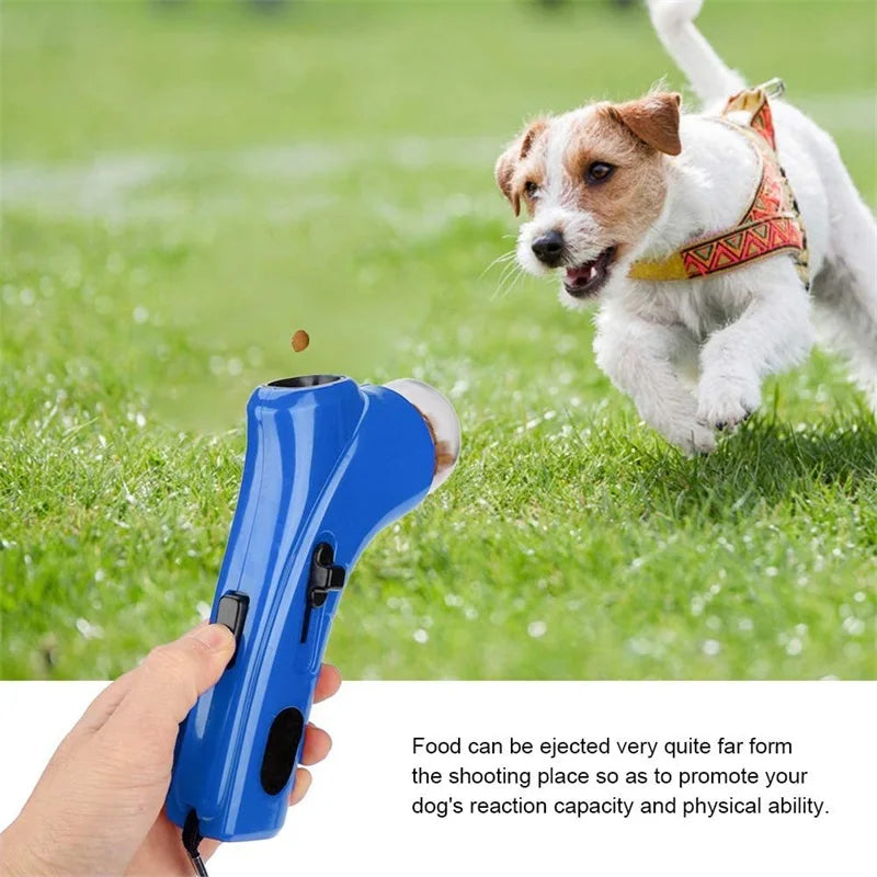 Cão lanche catapulta lançador cão gato tratar lançador lanche comida alimentador catapulta animal de estimação brinquedos de treinamento interativo ao ar livre brinquedos de praia