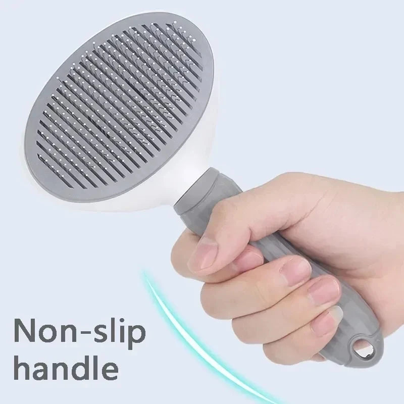 Escova para Cães e Gatos, Pente Limpador Automático de Pelos para Cães e Gatos, Ferramentas de Tosa, Pente Tira-Nós e Acessórios para Pets