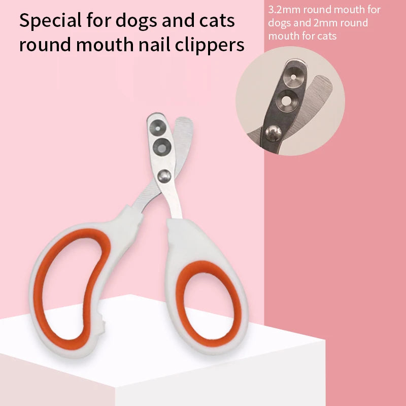 Cortador de unhas profissional para gatos, cortador de garras de cachorro de aço inoxidável para cães e gatos pequenos, aparador de unhas para animais de estimação